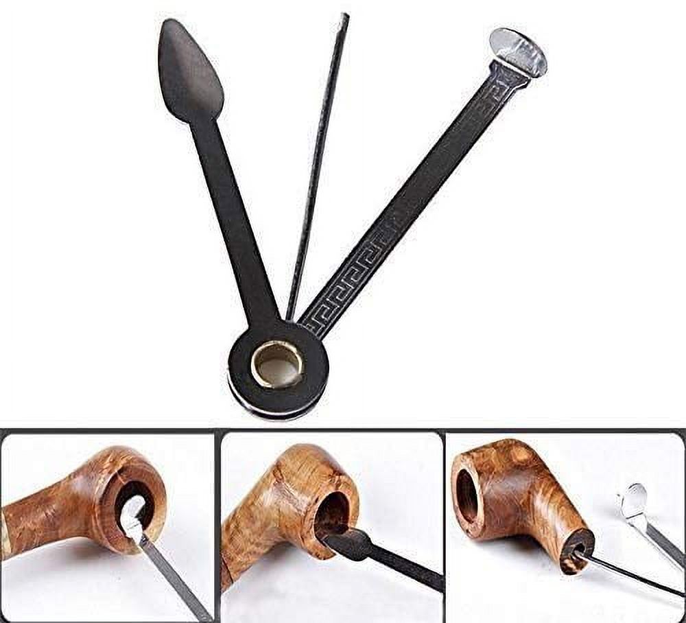 Sansheng 6 Pack 3in1 Smoking Pipe Tool - Pipe Cleaning Tool,Pipe Tamper Tool, Tobacco Pipe Tool Cleaner, Pipe Tools for Smoking Tobacco
